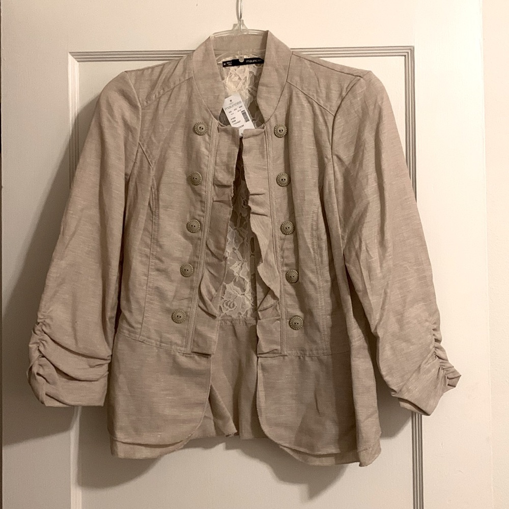 NWT beige/tan Maurices blazer